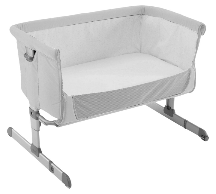 ORIGINAL Chicco Side Sleeping Crib Next2Me Silver Baby Crib Next 2 Me ...